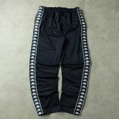 Kappa Track Pants – Navy Padded Side Stripe (Man-XL)