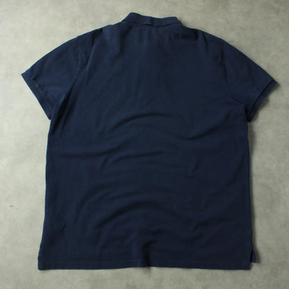Ralph Lauren Piqué Polo – Navy Blue Embroidered Logo (Man-XL)