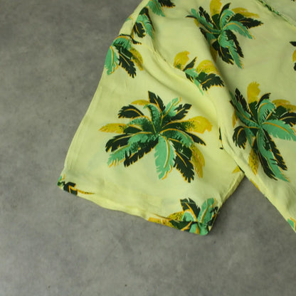 Viva Fanta Mango Hawaiian Shirt – Yellow Palm Print (Man-M)