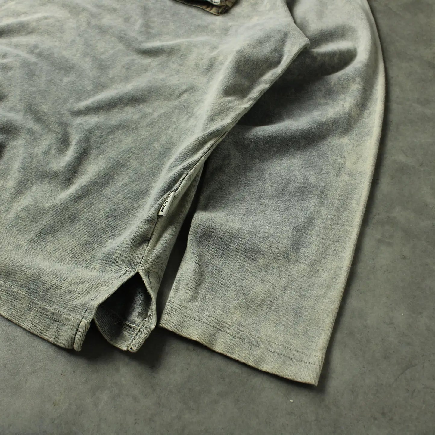 Uncle Sam Long Sleeve T-Shirt – Washed Grey Utility Pocket (Man-XL)