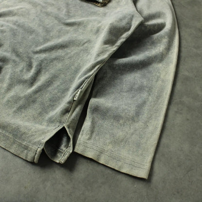 Uncle Sam Long Sleeve T-Shirt – Washed Grey Utility Pocket (Man-XL)