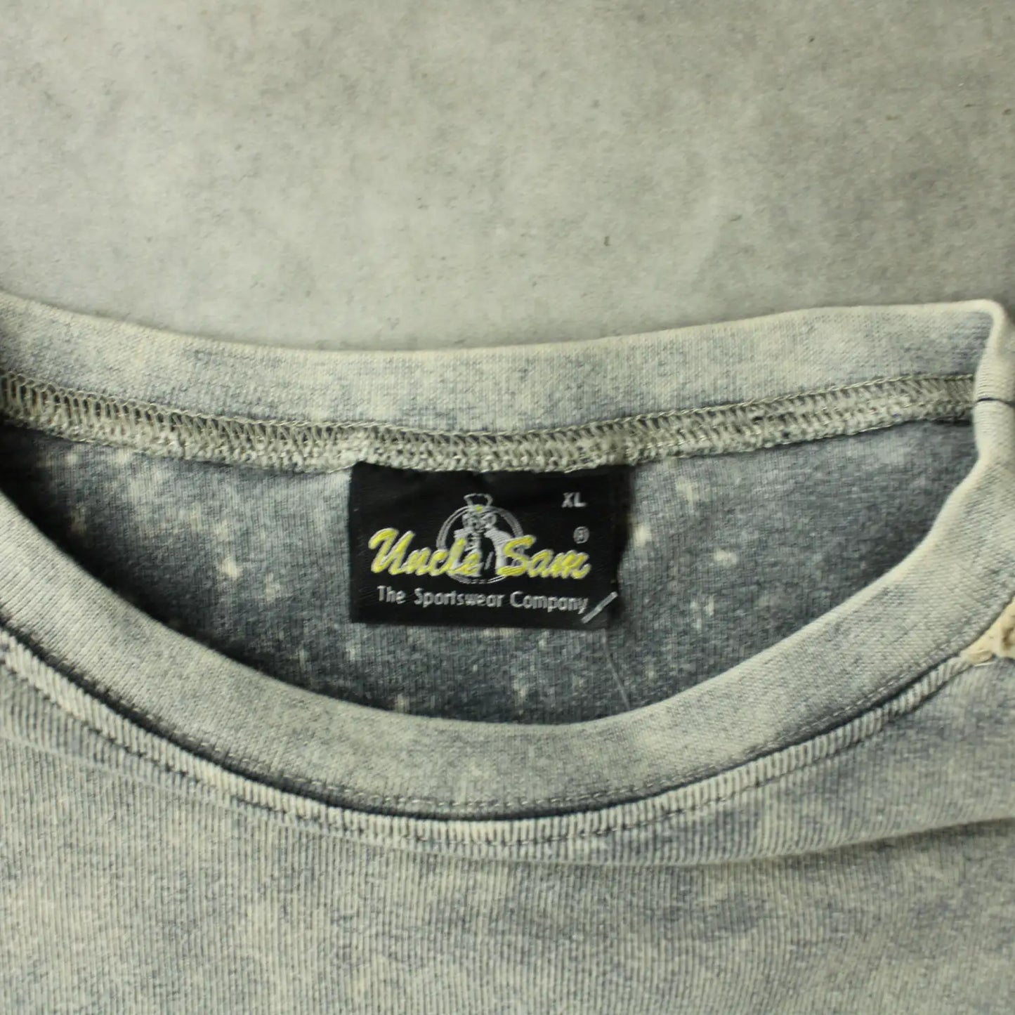 Uncle Sam Long Sleeve T-Shirt – Washed Grey Utility Pocket (Man-XL)