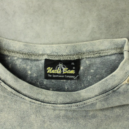 Uncle Sam Long Sleeve T-Shirt – Washed Grey Utility Pocket (Man-XL)