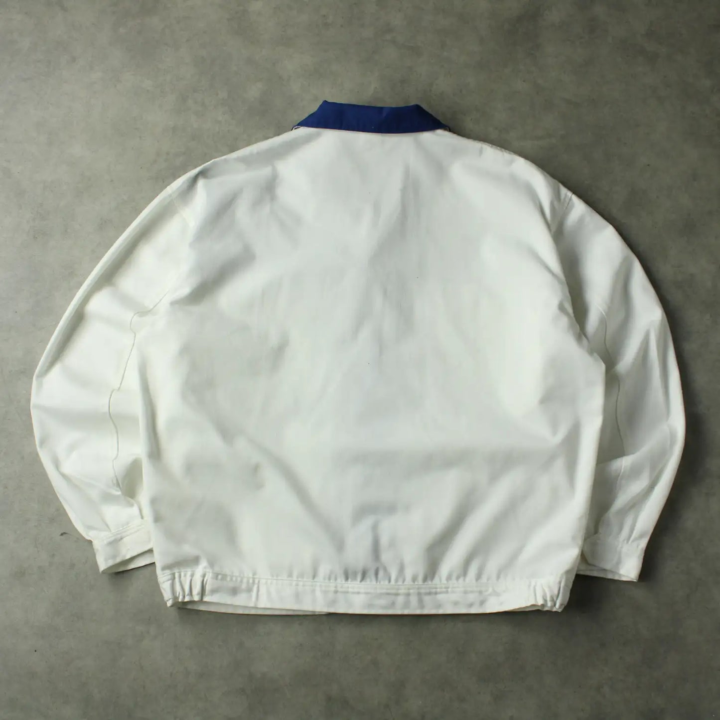 Kübler Suzuki Workwear Jacket – White & Blue Zip Work Jacket (Man-L)