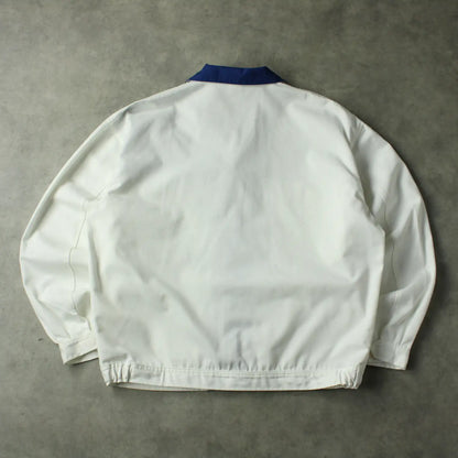 Kübler Suzuki Workwear Jacket – White & Blue Zip Work Jacket (Man-L)