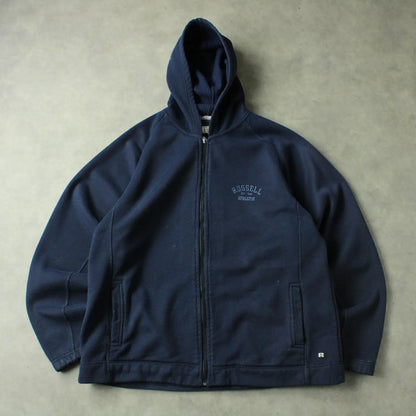 Russell Athletic Full Zip Hoodie – Navy (Man-L)