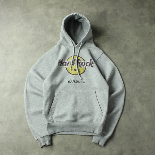 Hard Rock Cafe Hamburg Graphic Hoodie – Grey (Man-S)