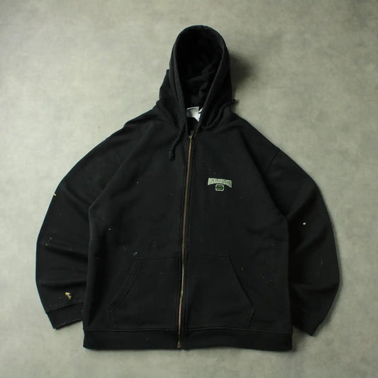 Billabong Embroidered Zip Hoodie – Black (Man-L,Spotted)