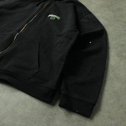 Billabong Embroidered Zip Hoodie – Black (Man-L,Spotted)