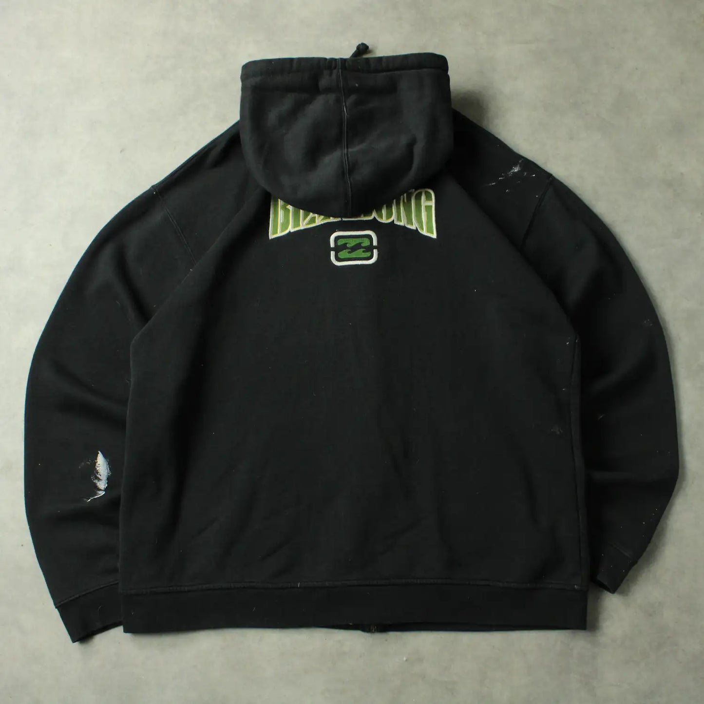 Billabong Embroidered Zip Hoodie – Black (Man-L,Spotted)