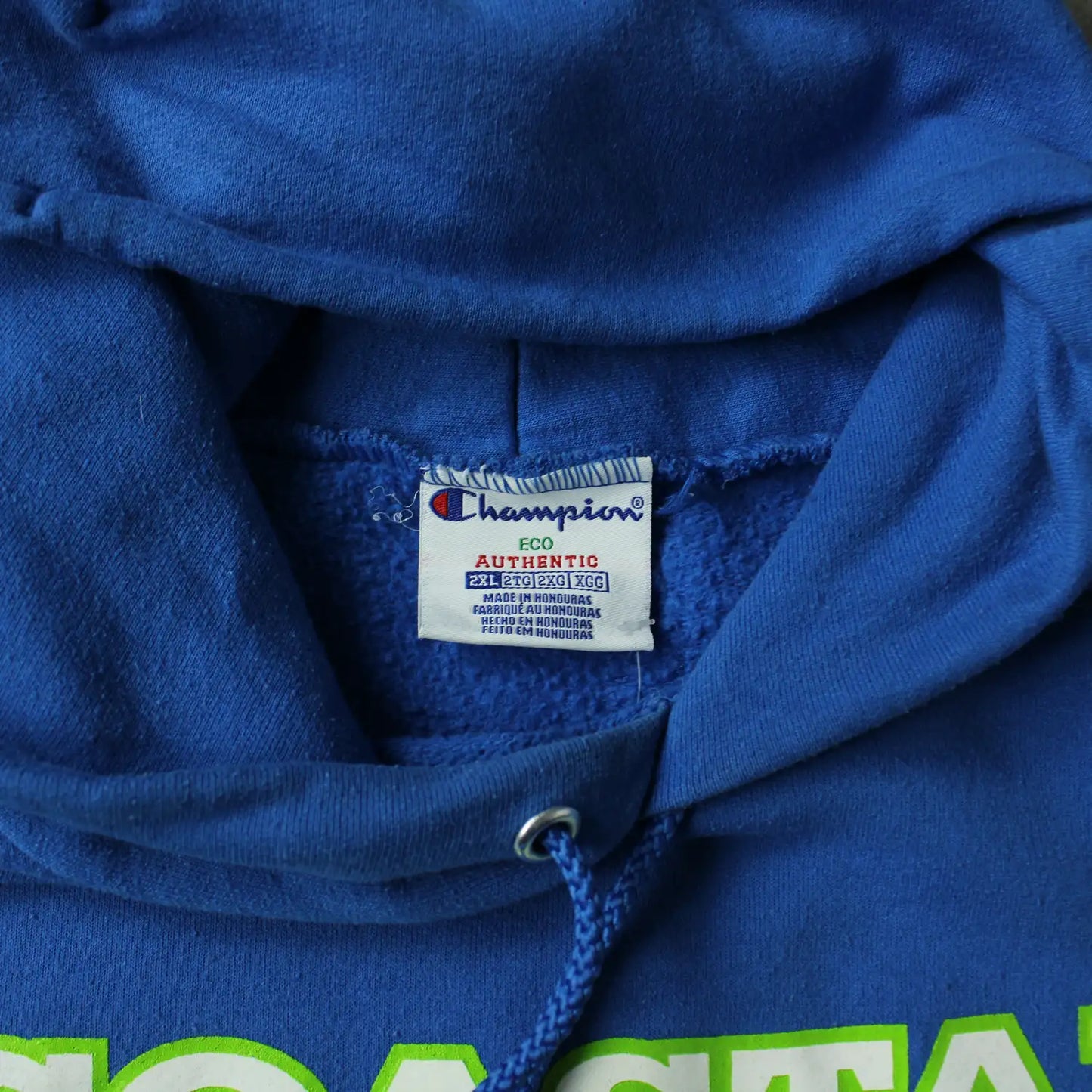 Champion Printed Hoodie – Blue (Man-XXL)