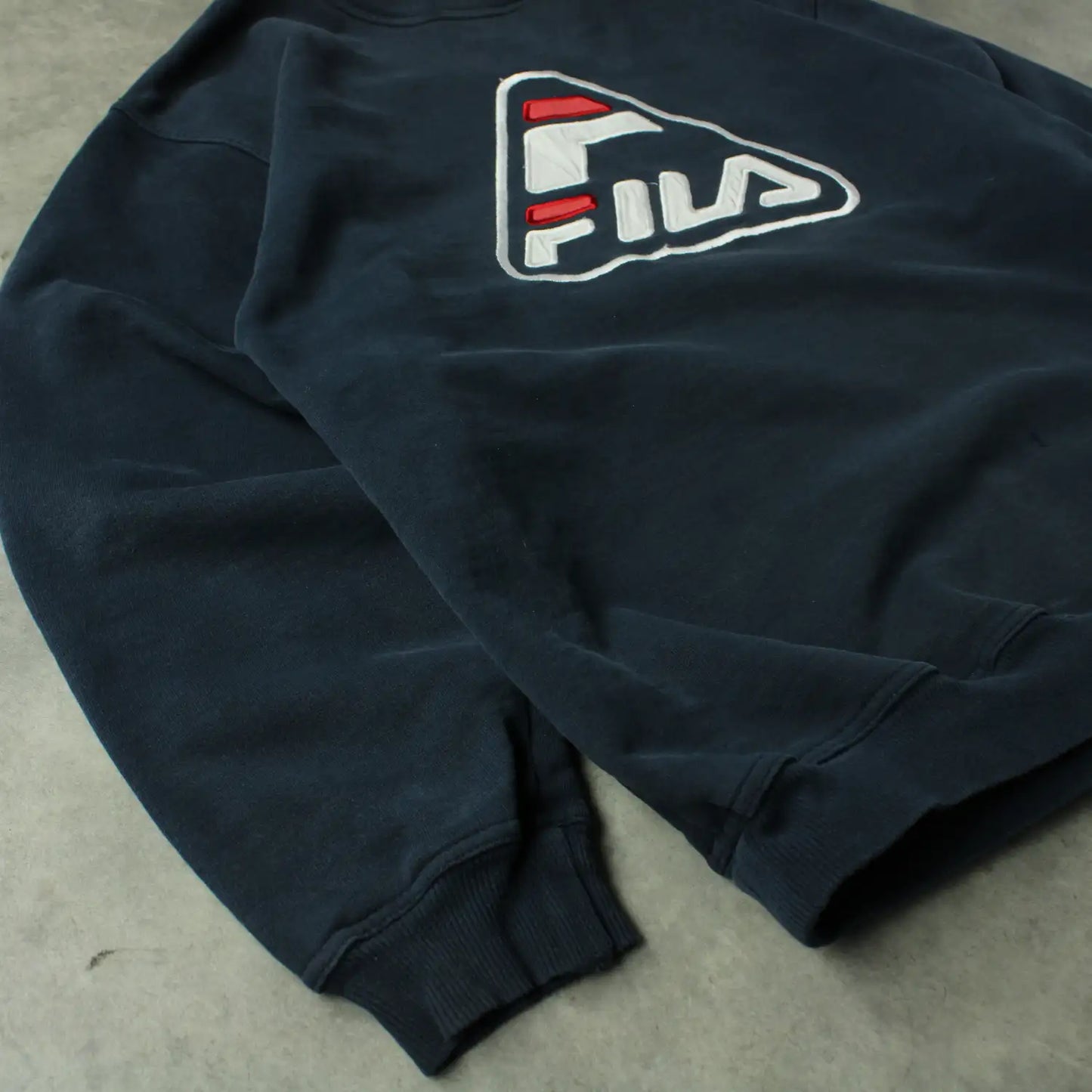Fila Embroidered Logo Sweatshirt – Black (Man-L)