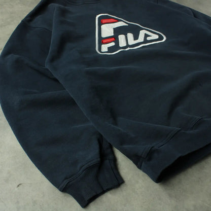 Fila Embroidered Logo Sweatshirt – Black (Man-L)