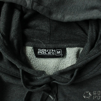 South Pole Embroidered Logo Hoodie – Dark Grey (Man-M)