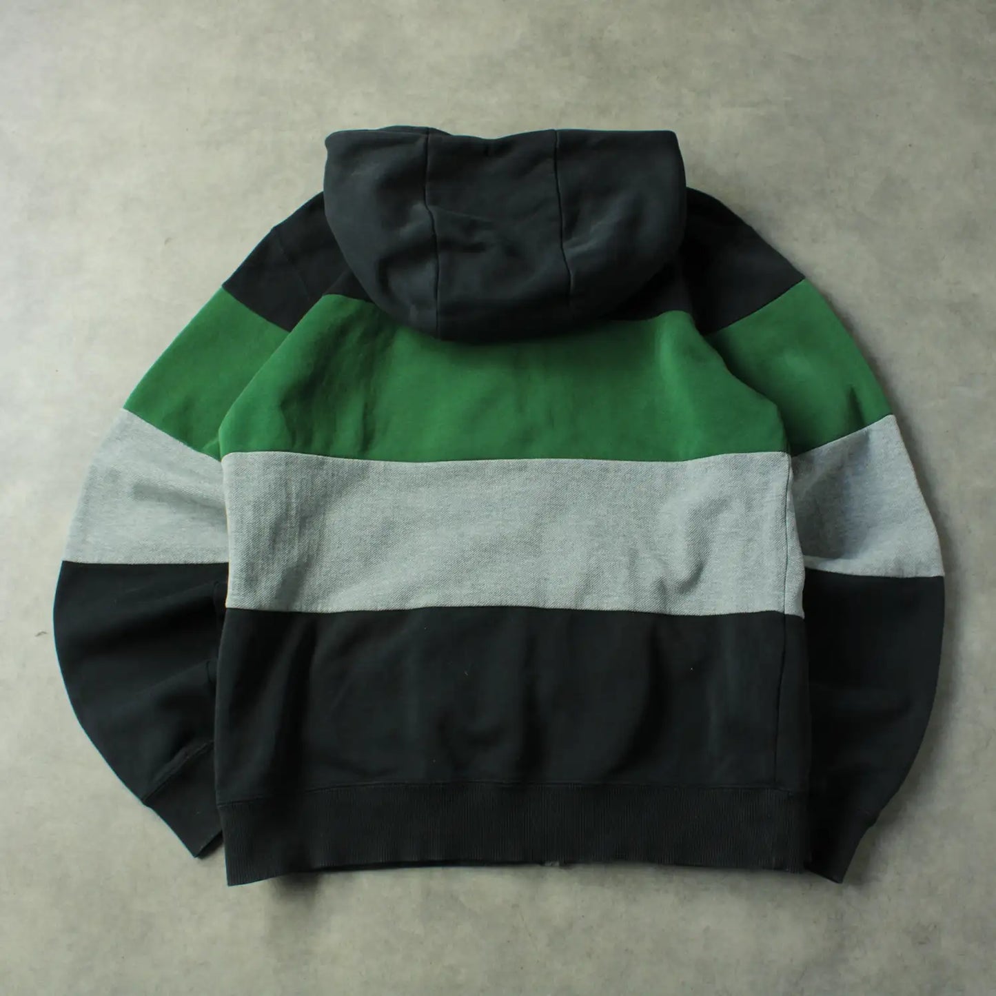 Nike Zip-Up Hoodie – Black / Grey / Green (Man-M)