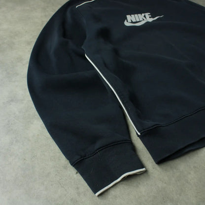 Nike Swoosh Logo Sweatshirt – Black (Man-XL)