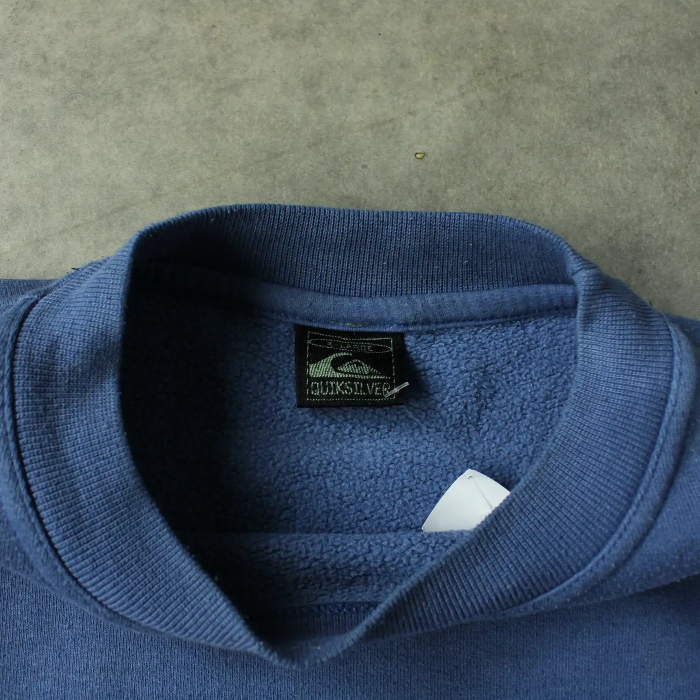 Quiksilver Graphic Sweatshirt – Blue (Man-XL,Flawed)