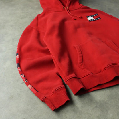 Tommy Jeans Back Printed Hoodie – Red (Man-M)