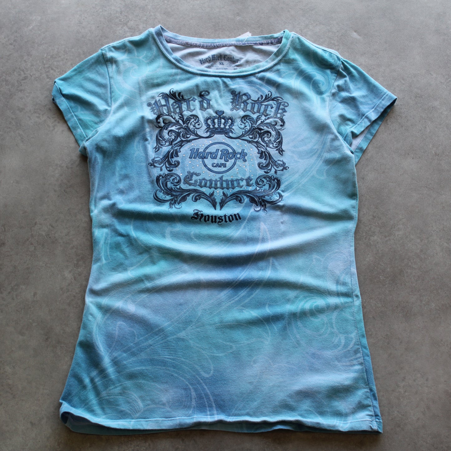 Hard Rock Cafe Printed T-Shirt (Woman-XL)