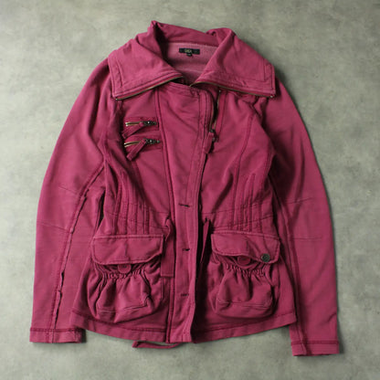 Didi Y2K Utility Jacket – Pink (Woman-XS)