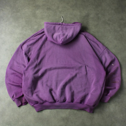 Adidas Vintage Trefoil Hoodie – Purple (Man-L,Distressed)