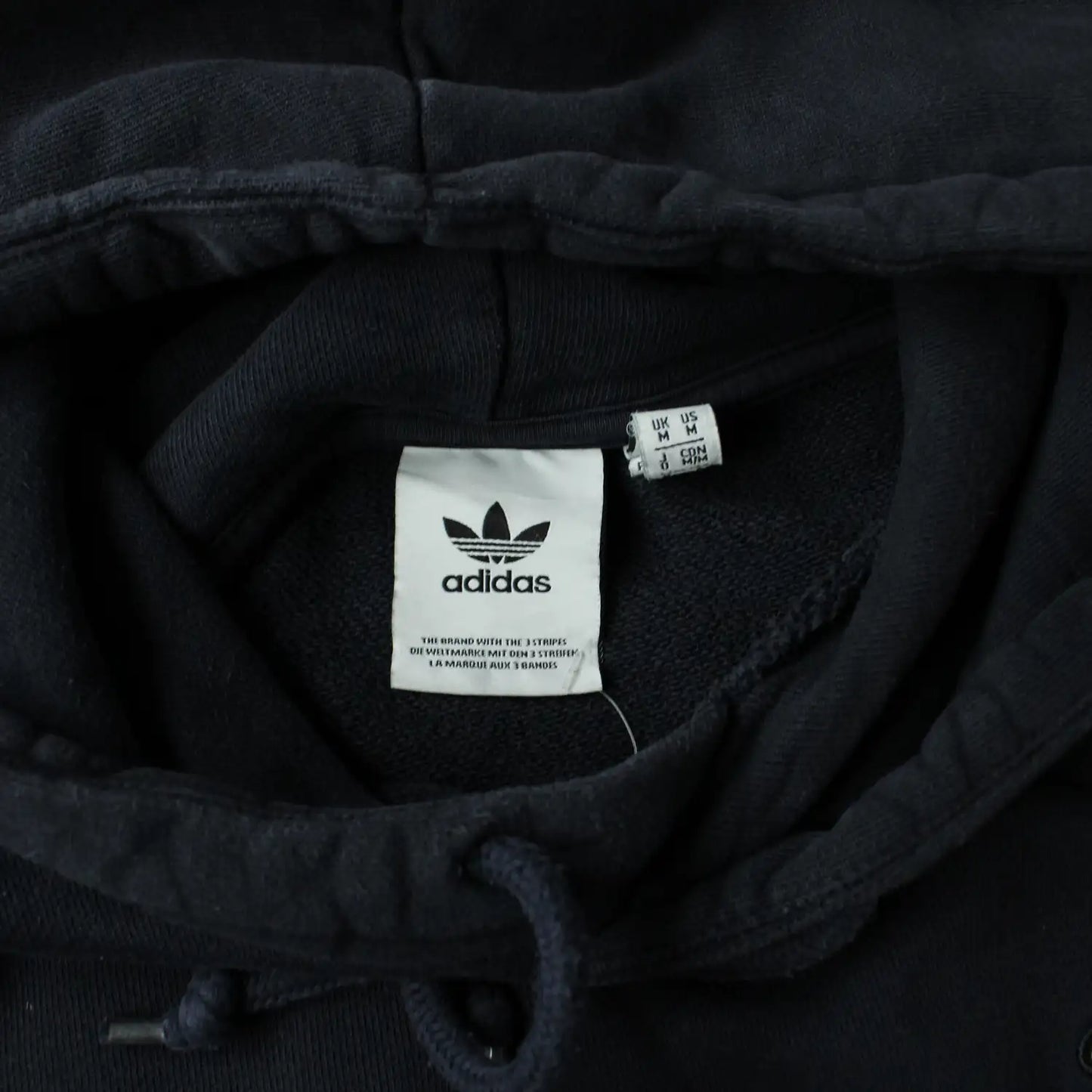 Adidas Embroidered Hoodie – Black (Man-M)