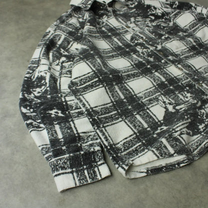 Windriver Patterned Flannel Shirt – Black & White (Man-XL)
