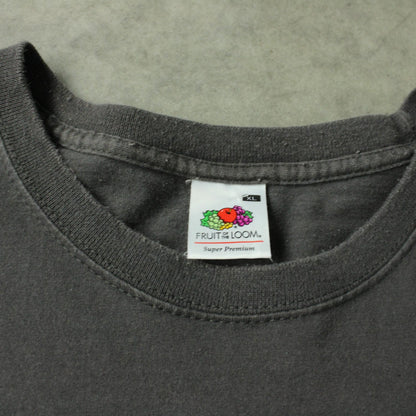 Fruit of the Loom Printed T-Shirt – Dark Grey (Man-XL)