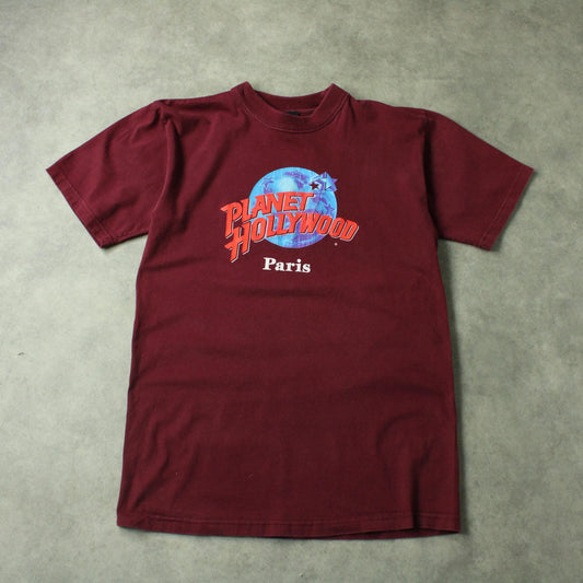 Planet Hollywood Paris T-Shirt – Burgundy (Man-M)
