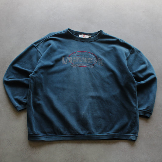 Levi's Embrioed Crewneck Sweater (Man-L) [SUNKISSED]