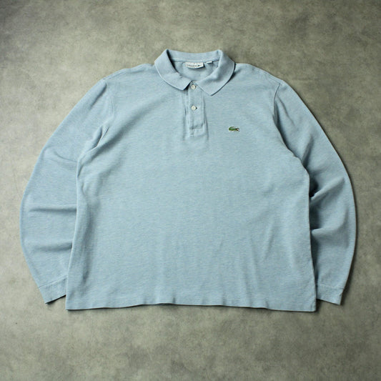 Lacoste Long Sleeve Piqué Polo – Light Blue (Man-XL)