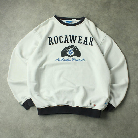 Rocawear Embroidered Sweatshirt – White (Man-L)