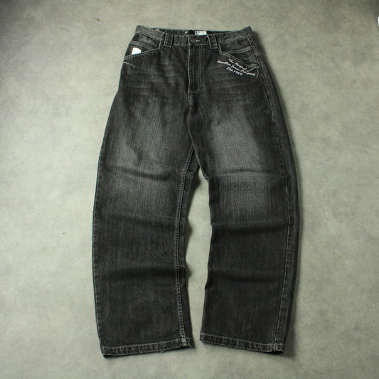 Karl Kani Baggy Fit Jeans – Black (Man-W32)