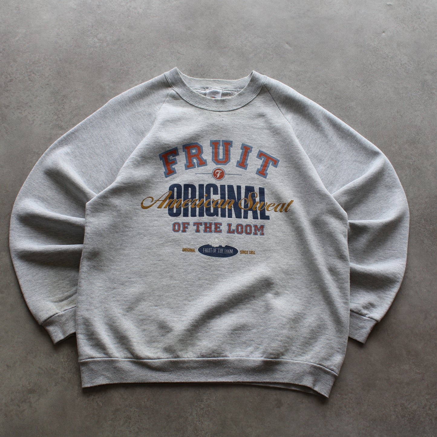 Fruit Of The Loom Printed Crewneck Sweater (Man-M)