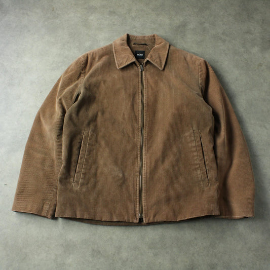 Hugo Boss Corduroy Zip Jacket – Brown (Man-L)