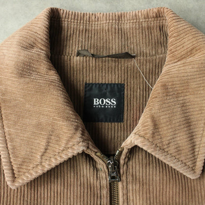 Hugo Boss Corduroy Zip Jacket – Brown (Man-L)