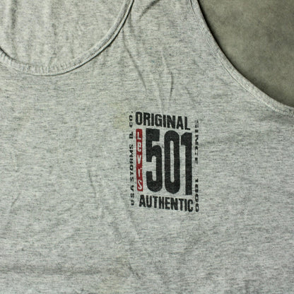 Levi’s 501 Original Vintage Tank Top – Grey (Man-XL)