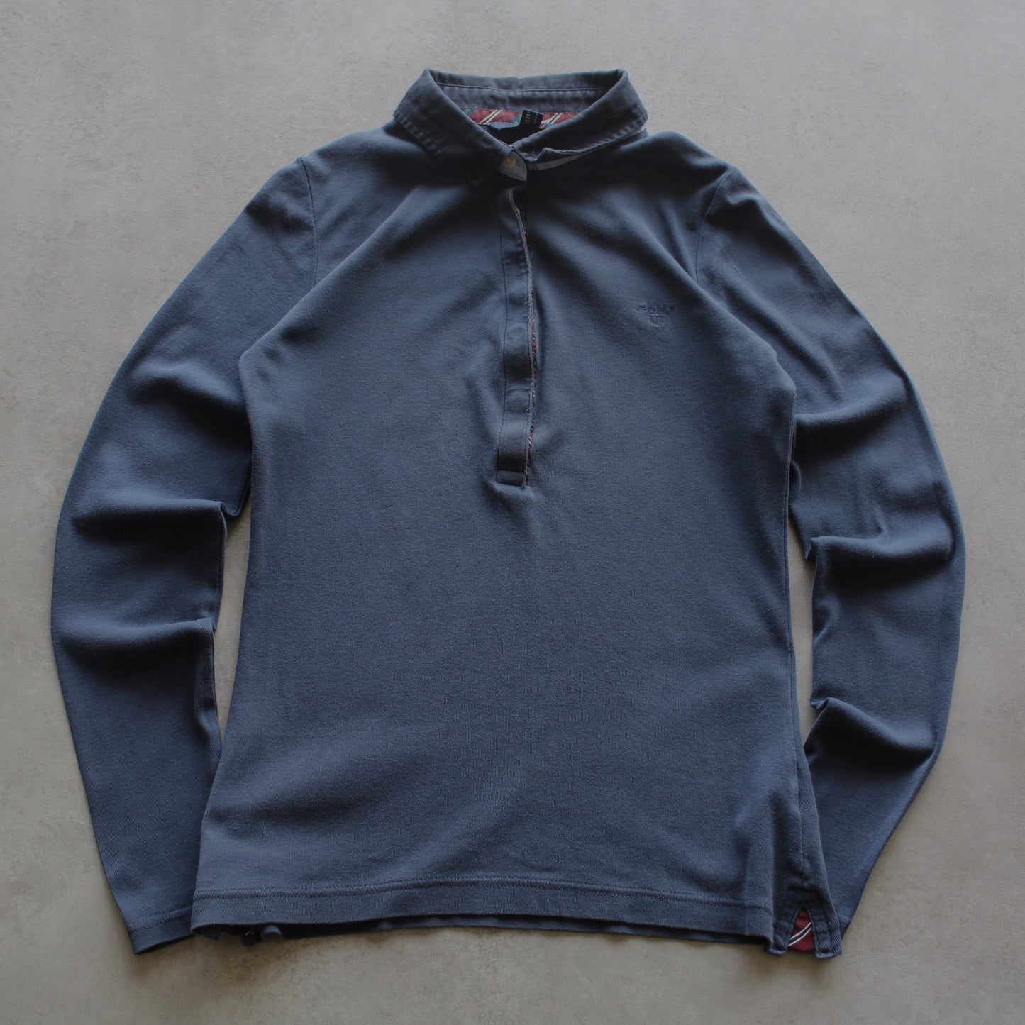 Gant Embrioed Long Sleeve Polo Shirt (Woman-S)