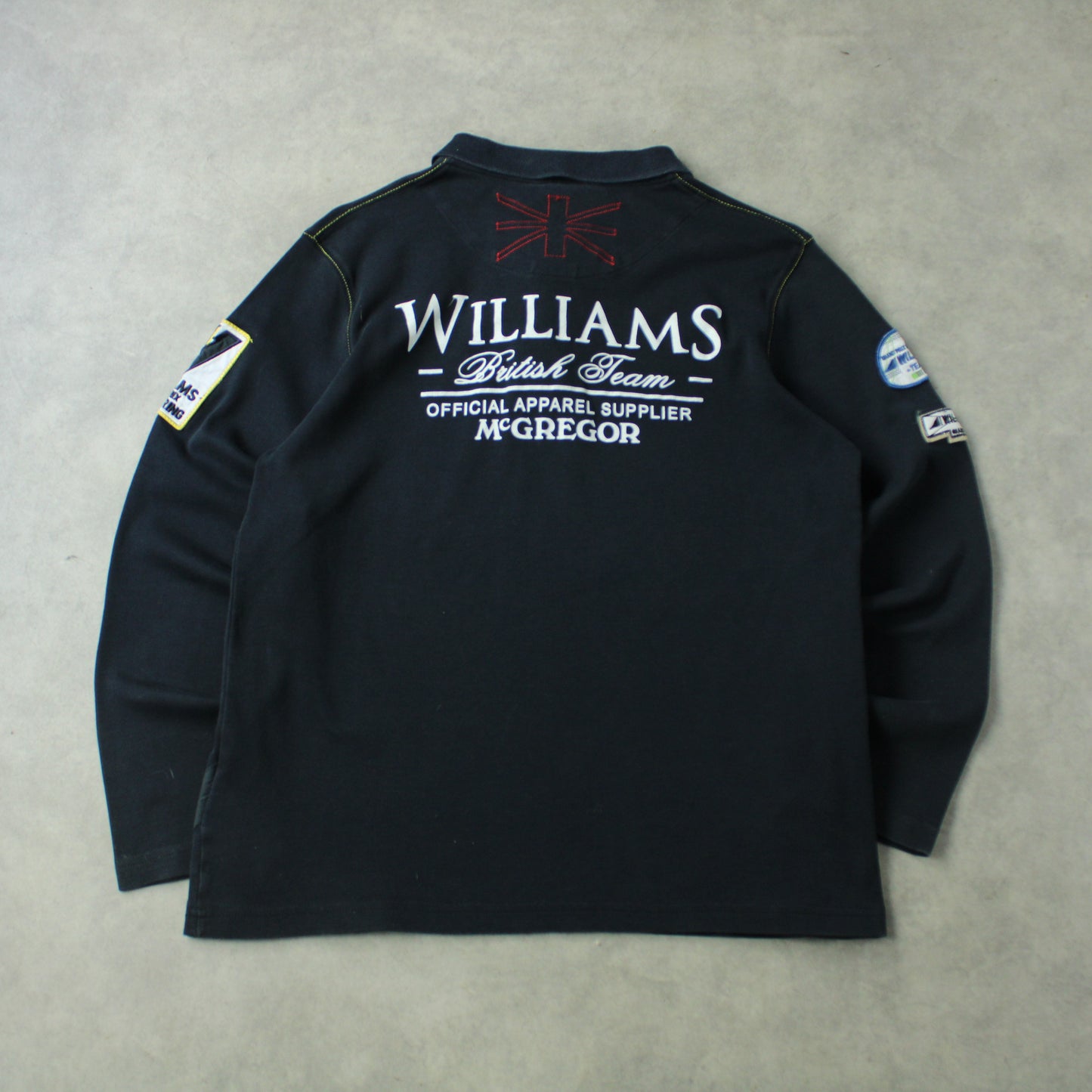 McGregor Williams Grand Prix Engineering Team Long Sleeve Polo – Black (Man-L)