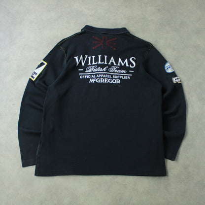 McGregor Williams Grand Prix Engineering Team Long Sleeve Polo – Black (Man-L)
