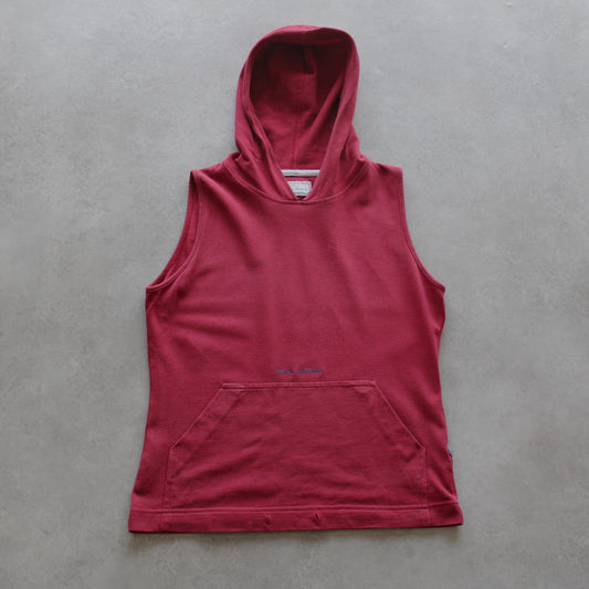 Thomas Burberry Embrioed Sleeveless Hooded Top (Woman-M)