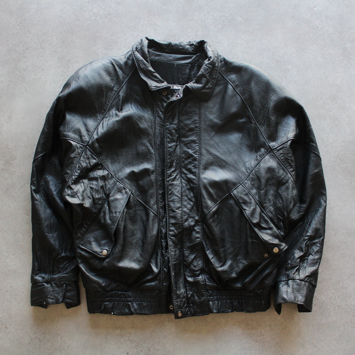 Le Village du Guir Black Leather Jacket (Man-L)