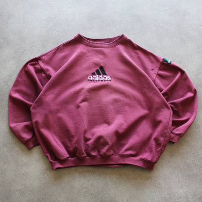 Adidas Equipment Vintage Crewneck Sweater (Man-XL) [DISTRESSED]
