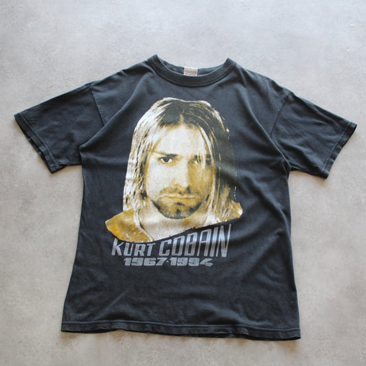 Nirvana Kurt Cobain Memorial Graphic T-Shirt (1967–1994) (Size-L)