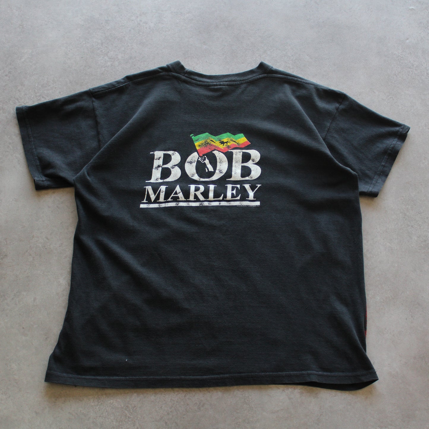 Bob Marley Rasta Revolution Colors Graphic Tee – Black (Size-M)