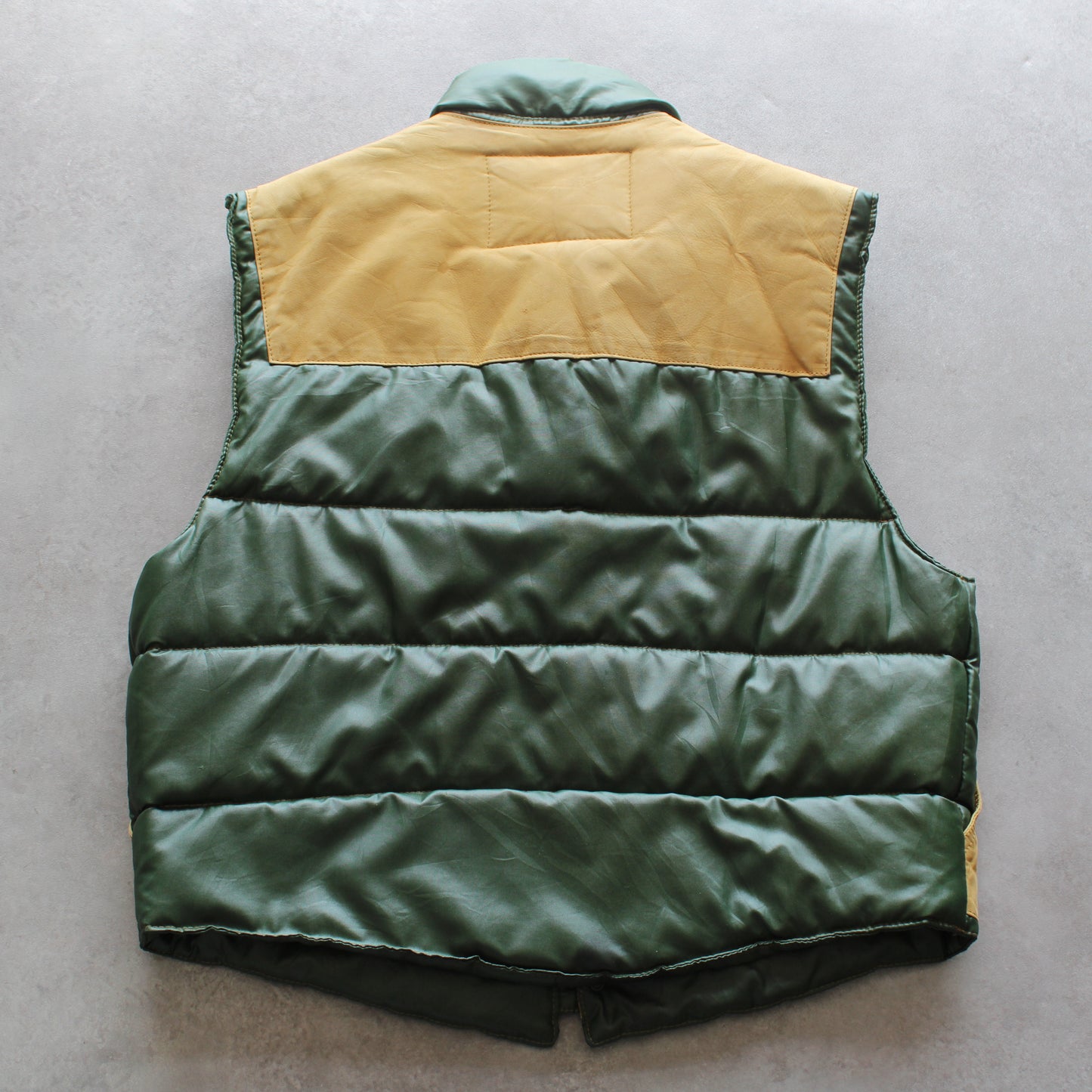 Vera Pelle Vintage Reversible Puffer Leather Vest (Man-XL)