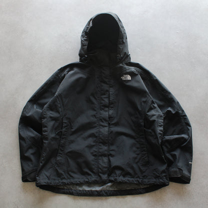 The North Face Black Hooded Jacket (Woman-XL)