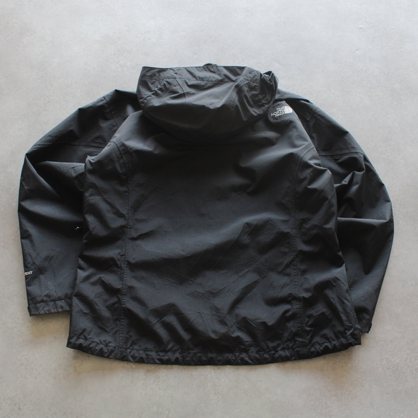 The North Face Black Hooded Jacket (Woman-XL)