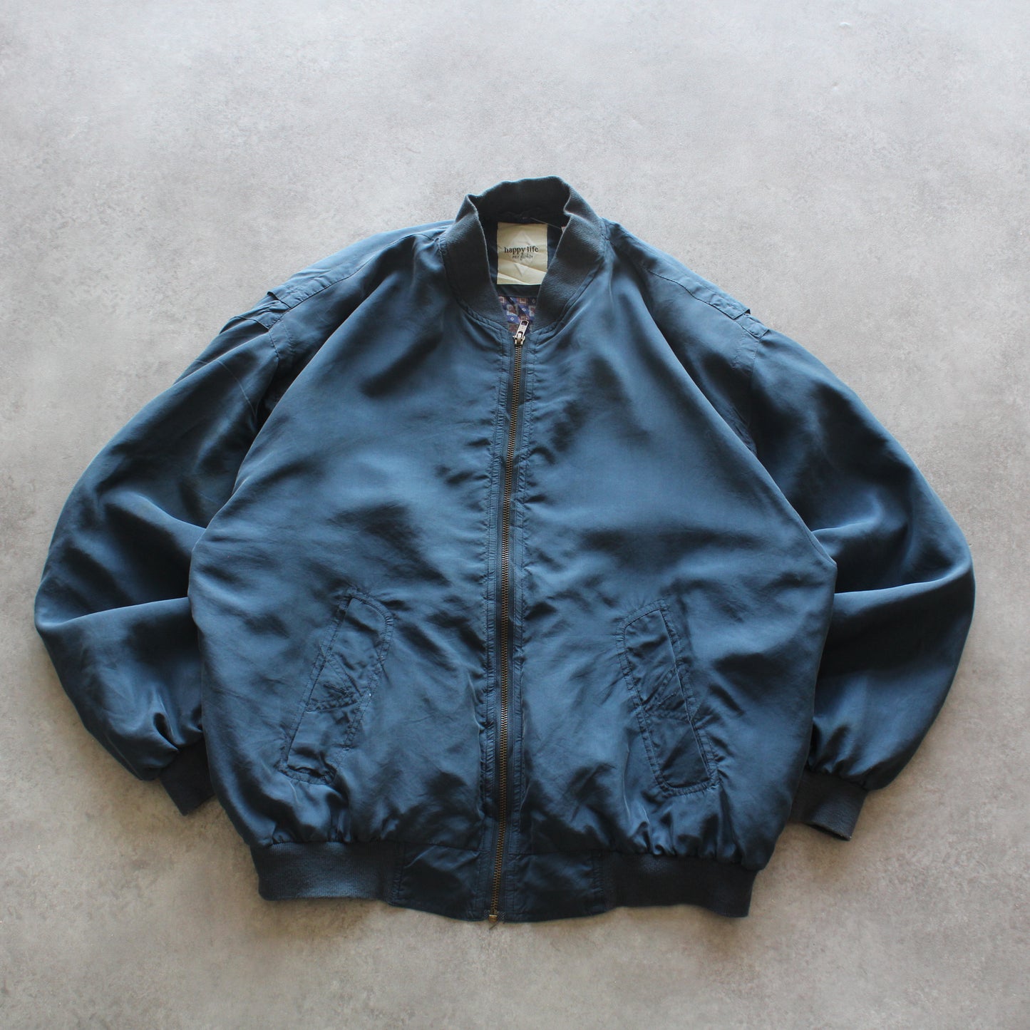 Happy Life Vintage Bomber Jacket (Man-M)