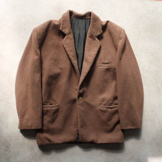 Adam’s Roma Vintage Brown Wool Blazer (Man-L)